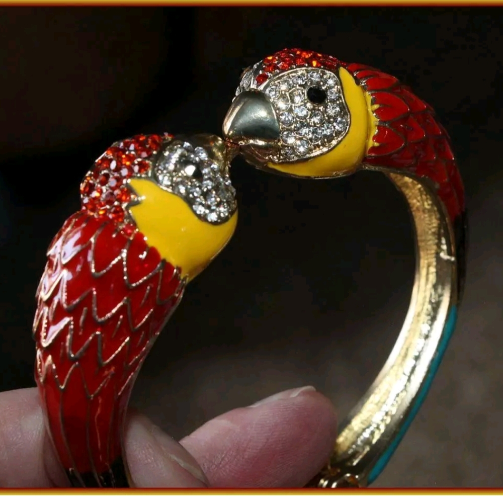 Colorful Parrot Bangle Bracelet